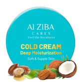 ALZIBA CARES Vegan Deep Moisturization Cold Cream with Shea Butter, Argan, Olive, Almond, Coconut & Rose Oil and Vitamin E | For Deep Moisturization, Soft and Supple Skin | 100GMs | for Men and Women, all Skin Types