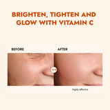 ALZIBA CARES 20% Vitamin C Glowing Face Serum with Hyaluronic & Ferulic Acid, Grape seed, Baobab oil, Licorice and Aloevera | For Glowing, Brightening & Anti Aging Skin | 50 ML | for Men and Women, All Season & all Skin Types
