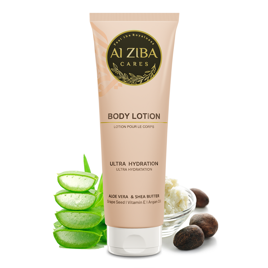 ALZIBA CARES Ultra Hydration Body Lotion with Shea Butter