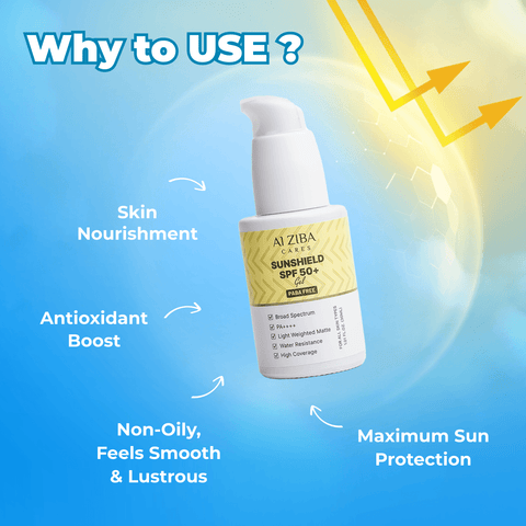 Sunshield SPF 50+ | Water Resistant | Matte Finish | High Coverage - ALZIBA CARES
